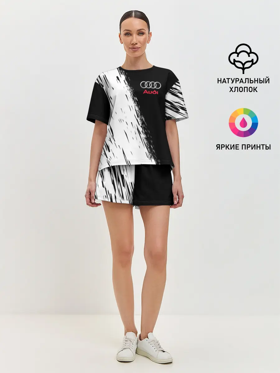 Женская пижама с шортами / AUDI | АУДИ