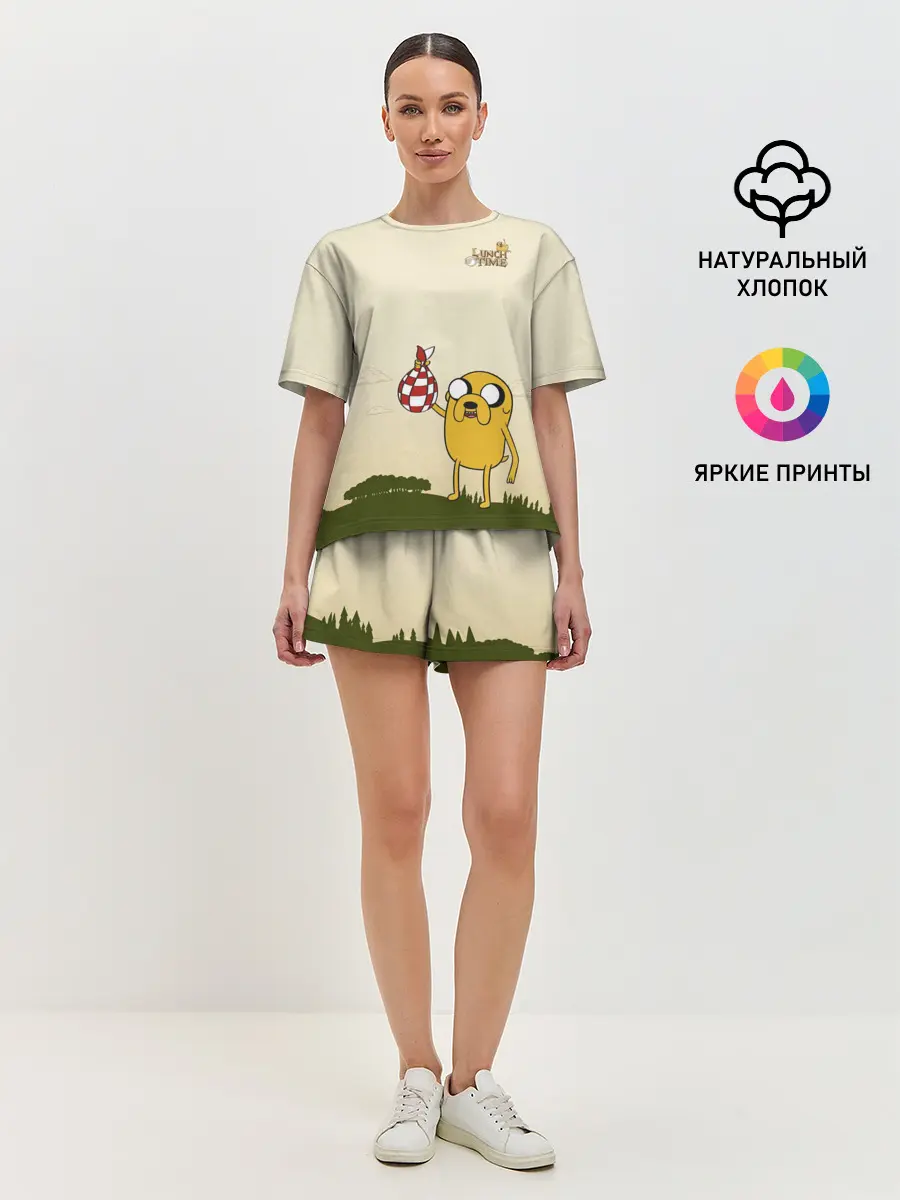 Женская пижама с шортами / Lunch time