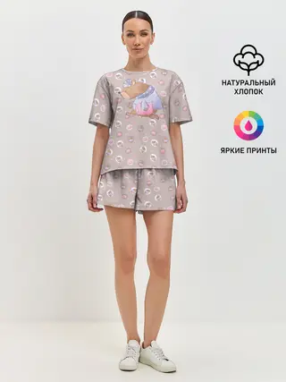 Женская пижама с шортами / Сон