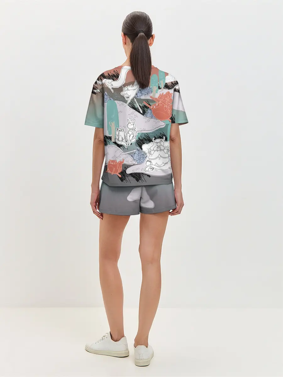 Женская пижама с шортами / Время Приключений