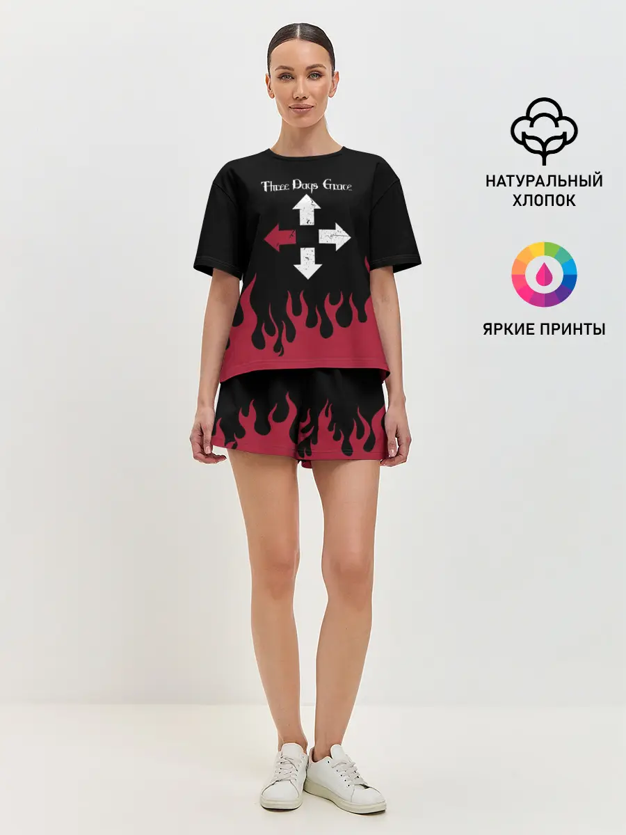 Женская пижама с шортами / Three Days Grace