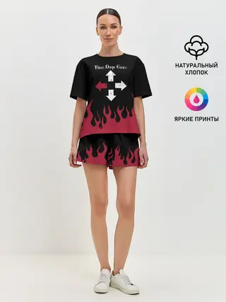 Женская пижама с шортами / Three Days Grace