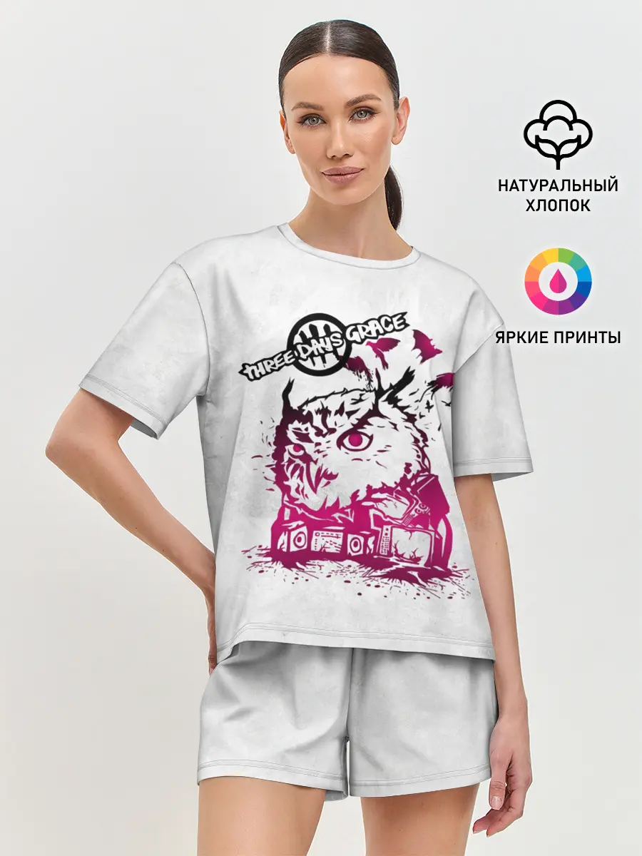 Женская пижама с шортами / Three days grace