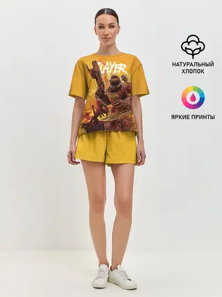 Женская пижама с шортами / Doom Slayer