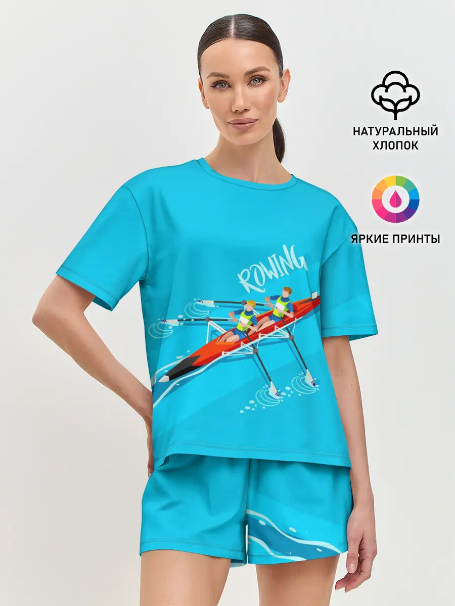 Женская пижама с шортами / Rowers