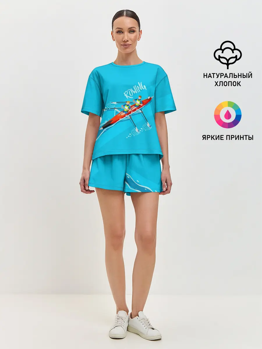 Женская пижама с шортами / Rowers