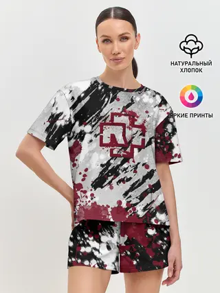 Женская пижама с шортами / Rammstein