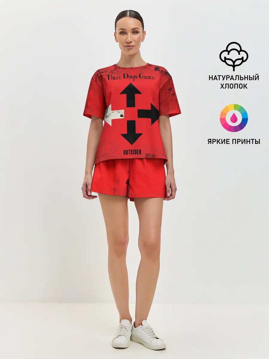 Женская пижама с шортами / Three Days Grace