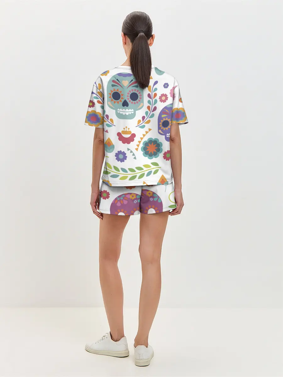 Женская пижама с шортами / Мексиканские мотивы