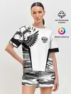 Женская пижама с шортами / Камуфляж Россия