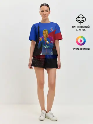 Женская пижама с шортами / Мбапе