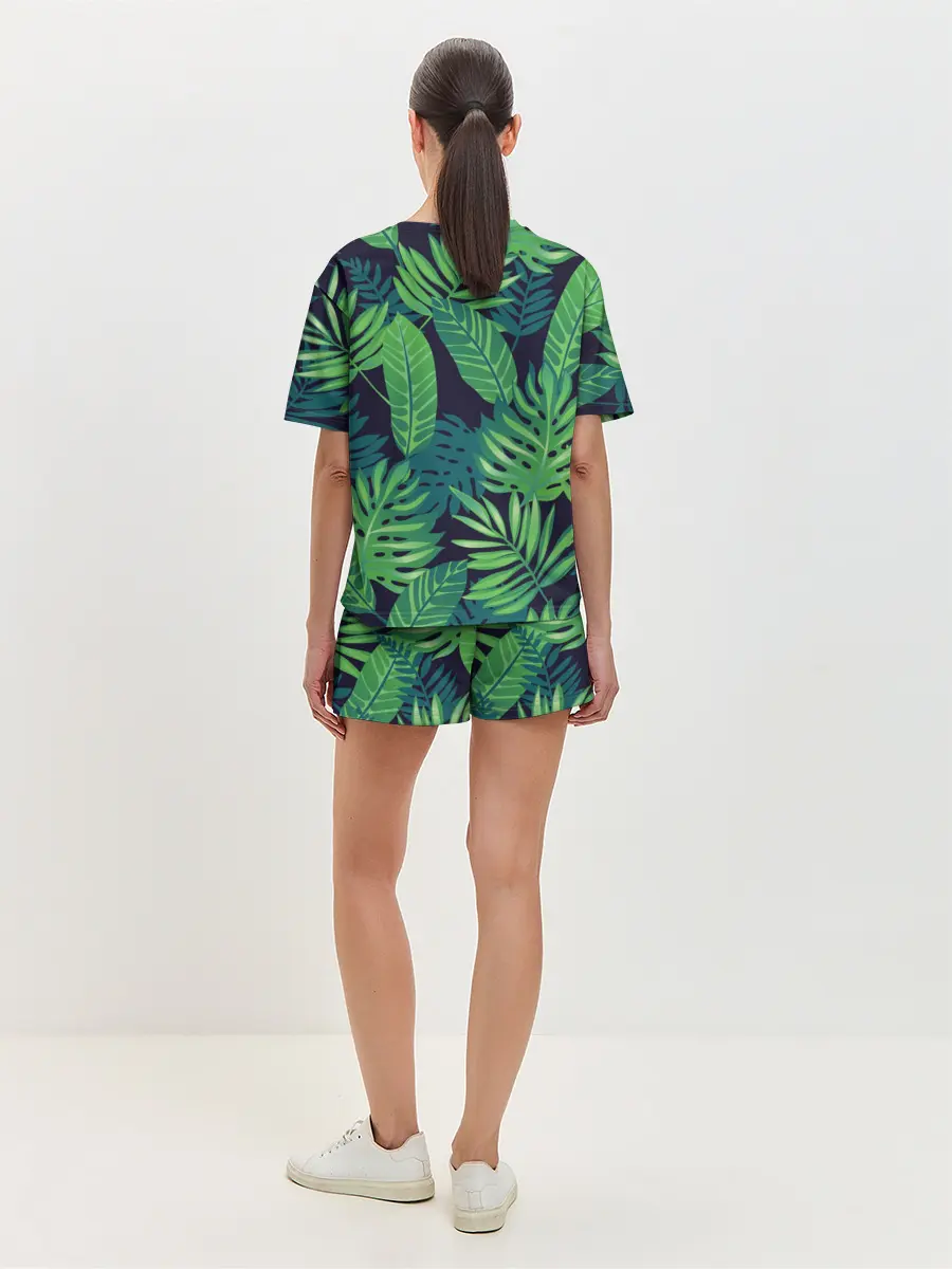 Женская пижама с шортами / Тропики