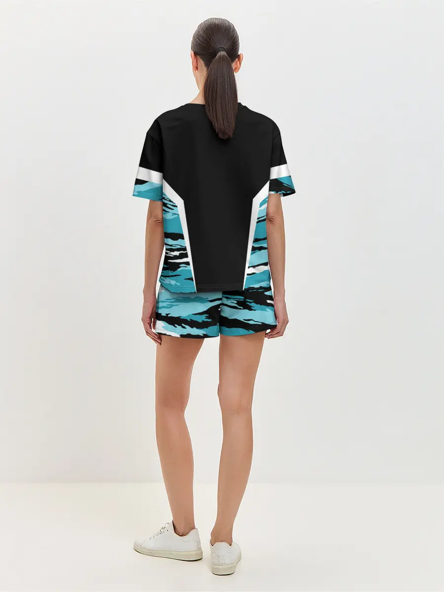 Женская пижама с шортами / ВВС России Камуфляж