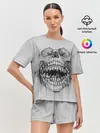 Женская пижама с шортами / Dentist skull