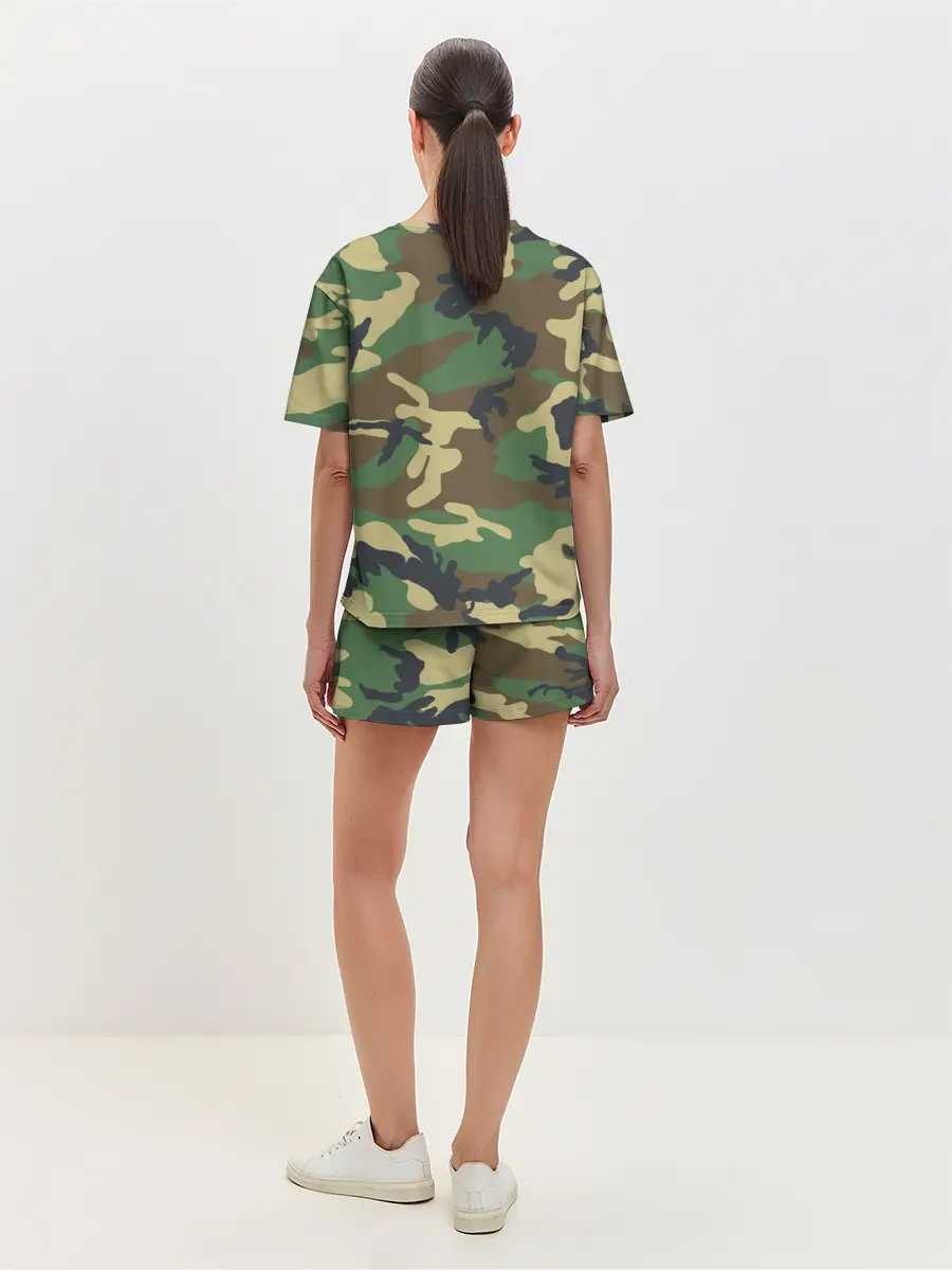 Женская пижама с шортами / ВДВ камуфляж