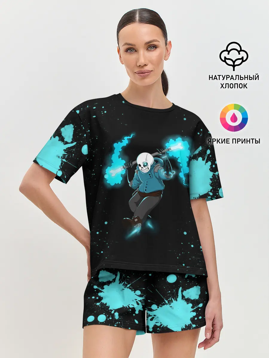 Женская пижама с шортами / Undertale