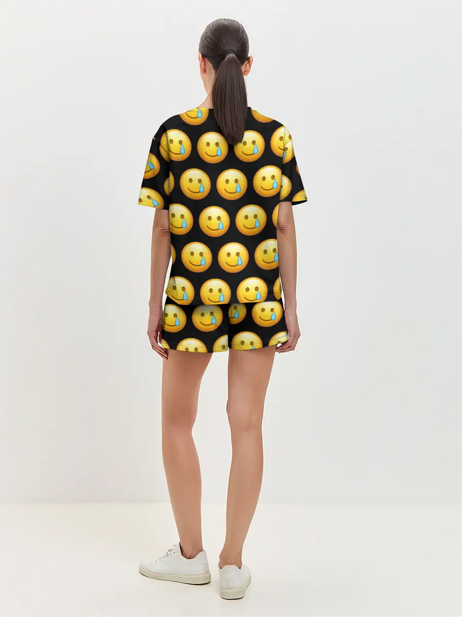 Женская пижама с шортами / New Emoji