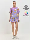 Женская пижама с шортами / Очень много эмодзи
