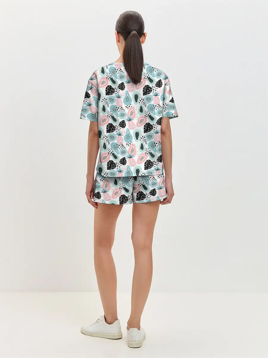 Женская пижама с шортами / АВОКАДО