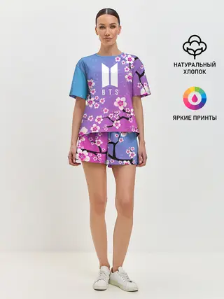 Женская пижама с шортами / BTS