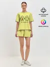 Женская пижама с шортами / Авокадо