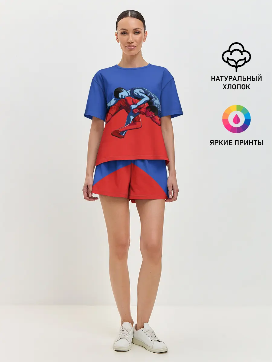 Женская пижама с шортами / Борьба
