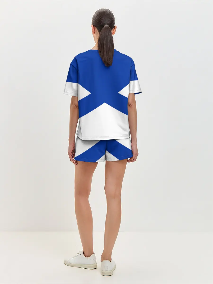 Женская пижама с шортами / Военно - морской флот