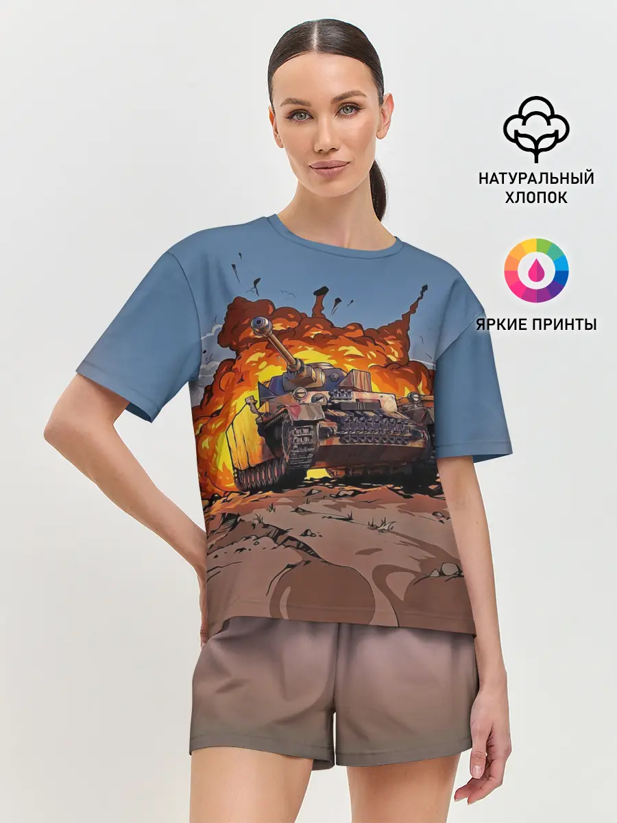 Женская пижама с шортами / Танк