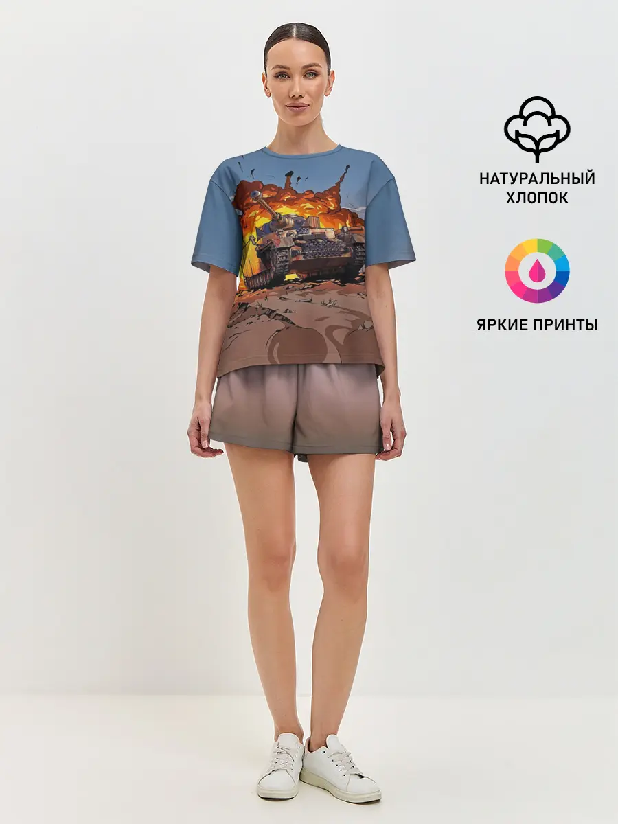 Женская пижама с шортами / Танк