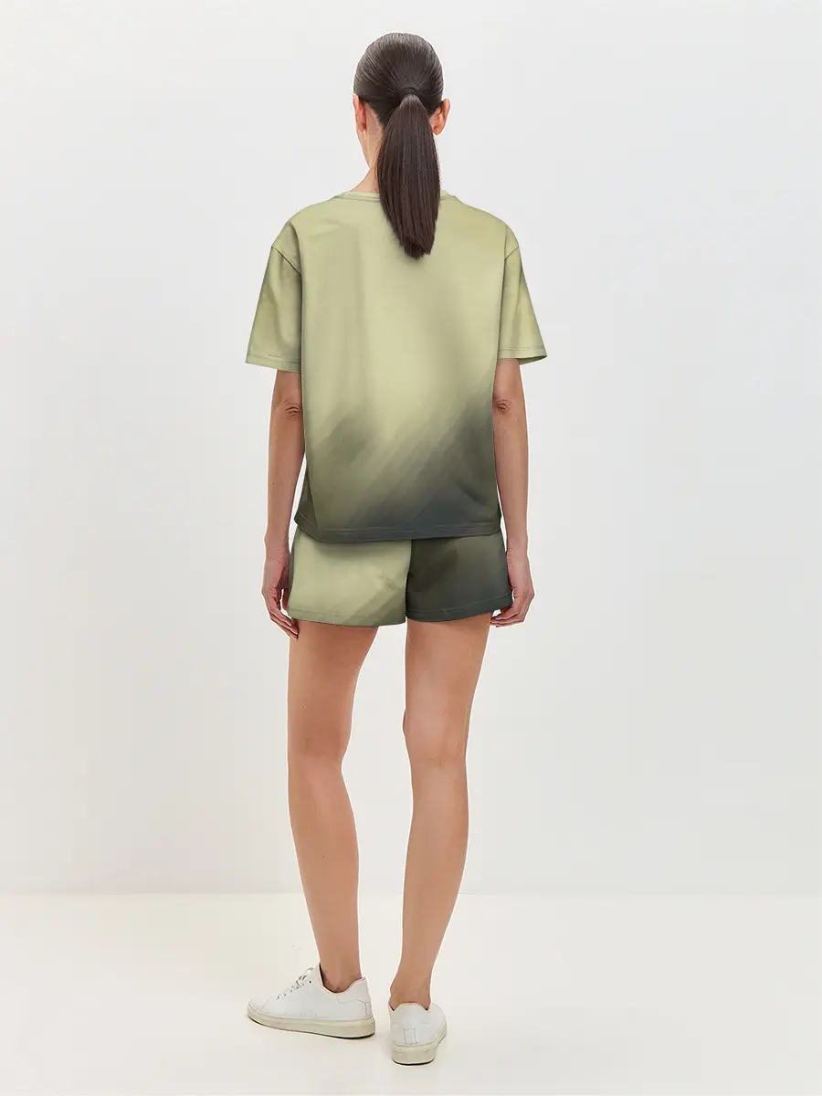 Женская пижама с шортами / Военный