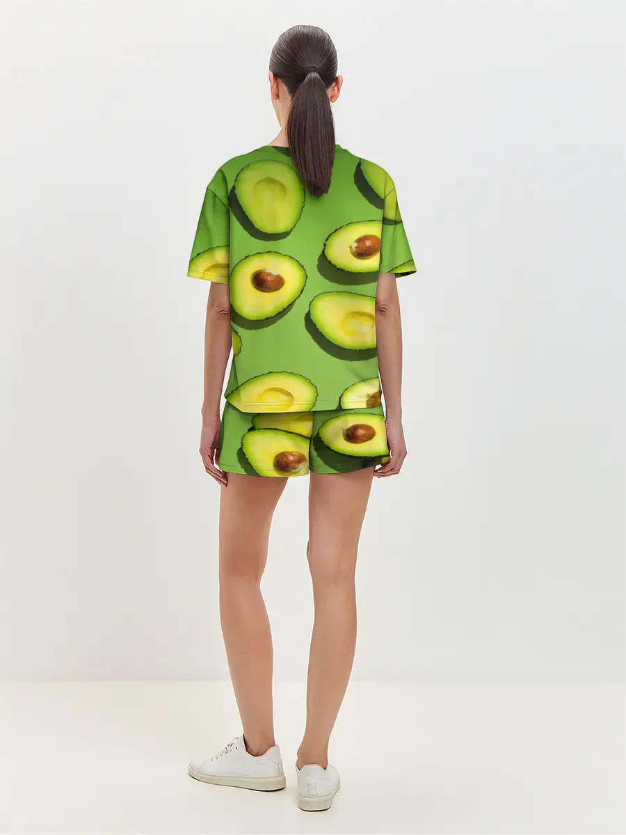 Женская пижама с шортами / АВАКАДО ПАТТЕРН.