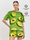Женская пижама с шортами / АВАКАДО ПАТТЕРН.