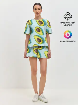 Женская пижама с шортами / АВОКАДО.