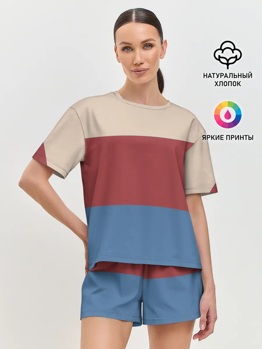 Женская пижама с шортами / Куртка Отиса