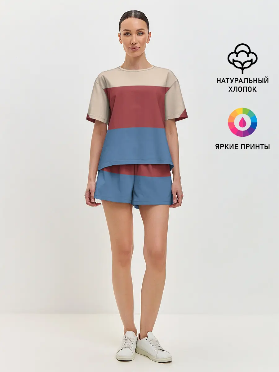 Женская пижама с шортами / Куртка Отиса