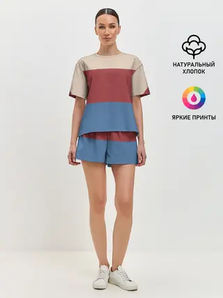 Женская пижама с шортами / Куртка Отиса