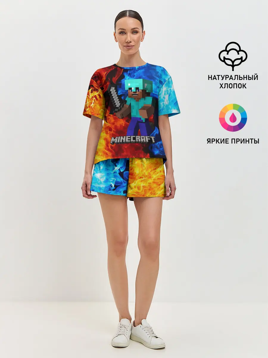 Женская пижама с шортами / MINECRAFT