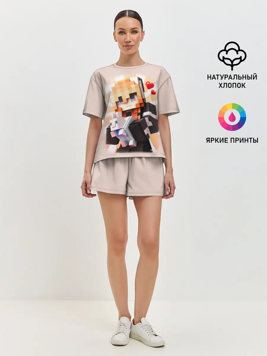 Женская пижама с шортами / MINECRAFT