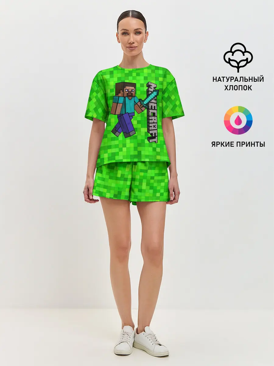 Женская пижама с шортами / MINECRAFT