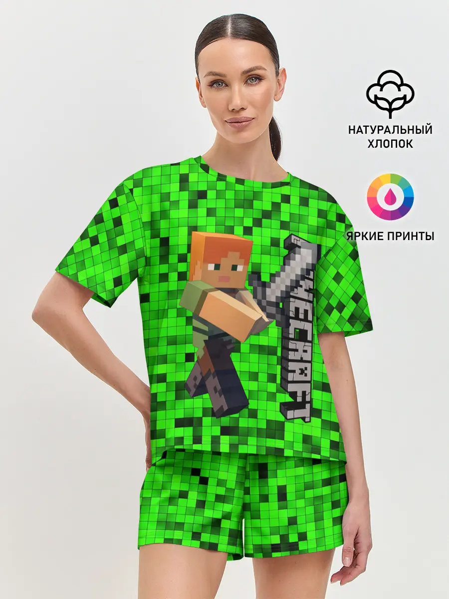 Женская пижама с шортами / MINECRAFT