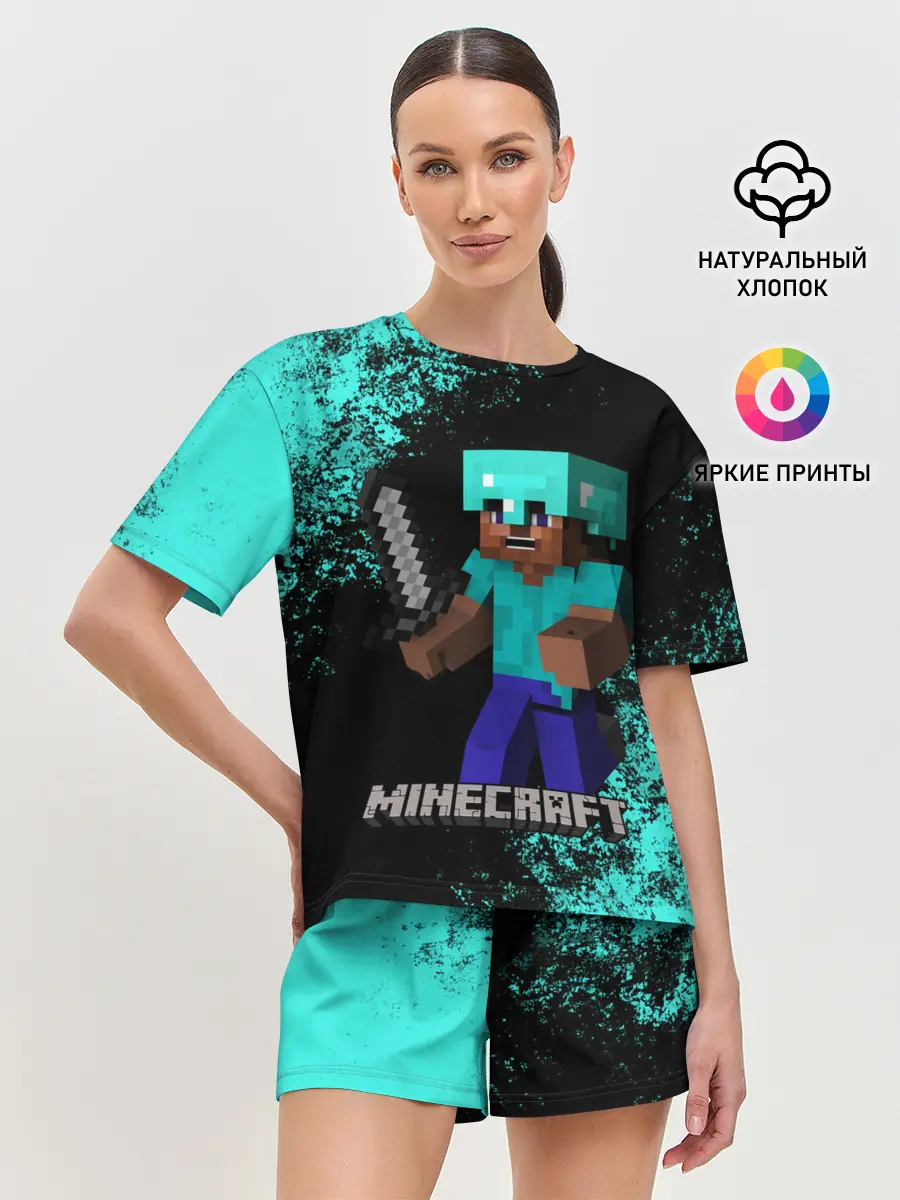 Женская пижама с шортами / MINECRAFT