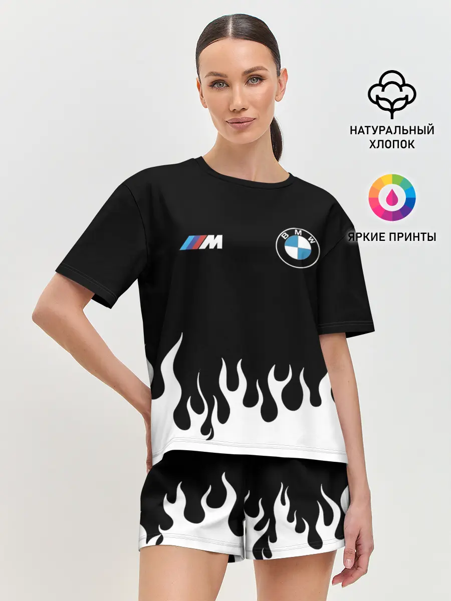 Женская пижама с шортами / BMW / БМВ
