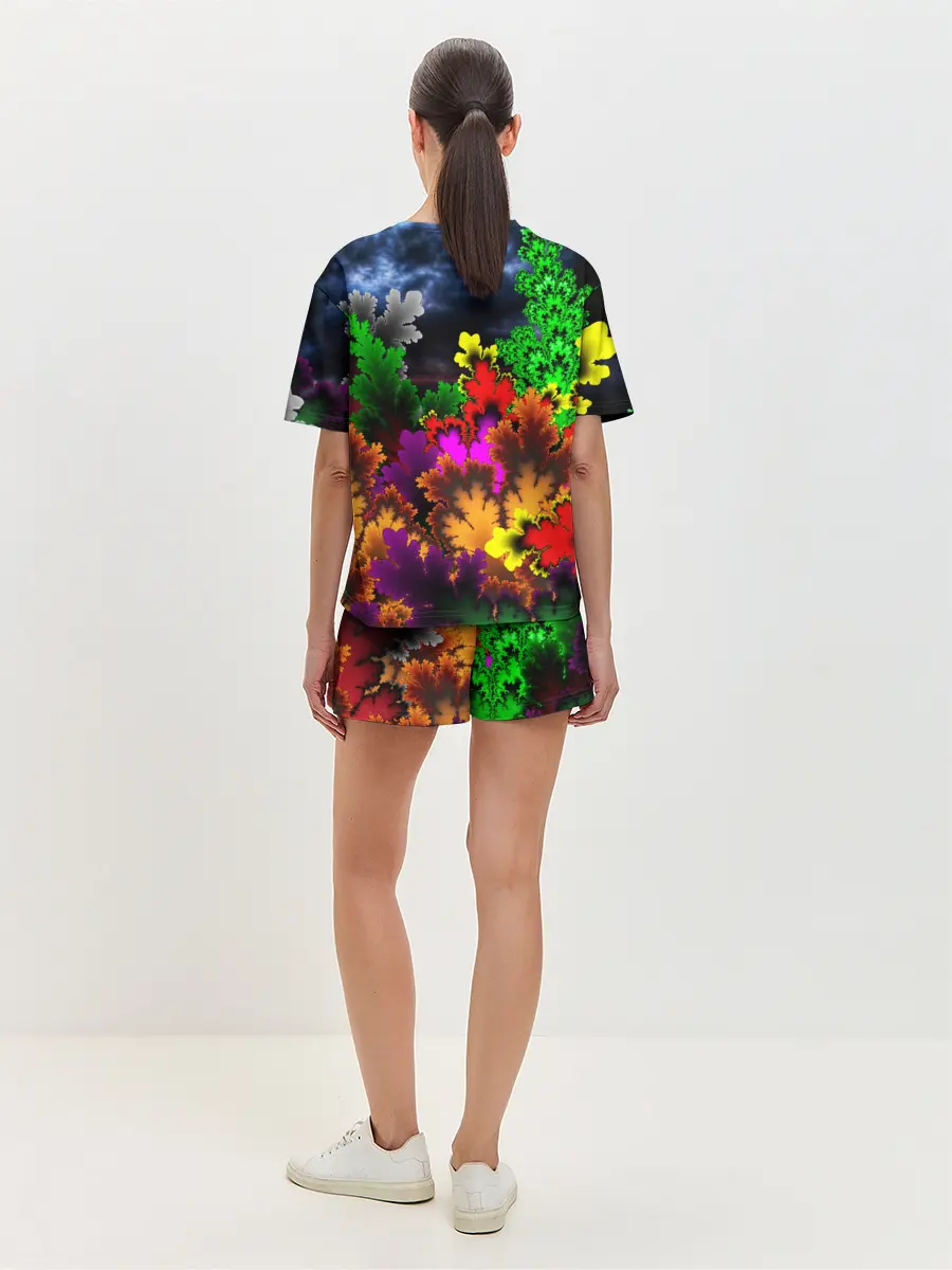 Женская пижама с шортами / КИСЛОТНАЯ АБСТРАКЦИЯ