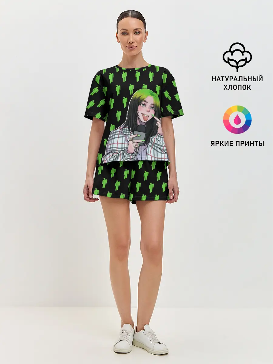 Женская пижама с шортами / Billie Eilish