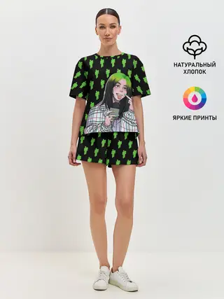 Женская пижама с шортами / Billie Eilish