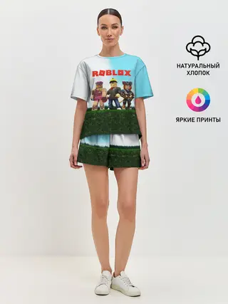 Женская пижама с шортами / ROBLOX