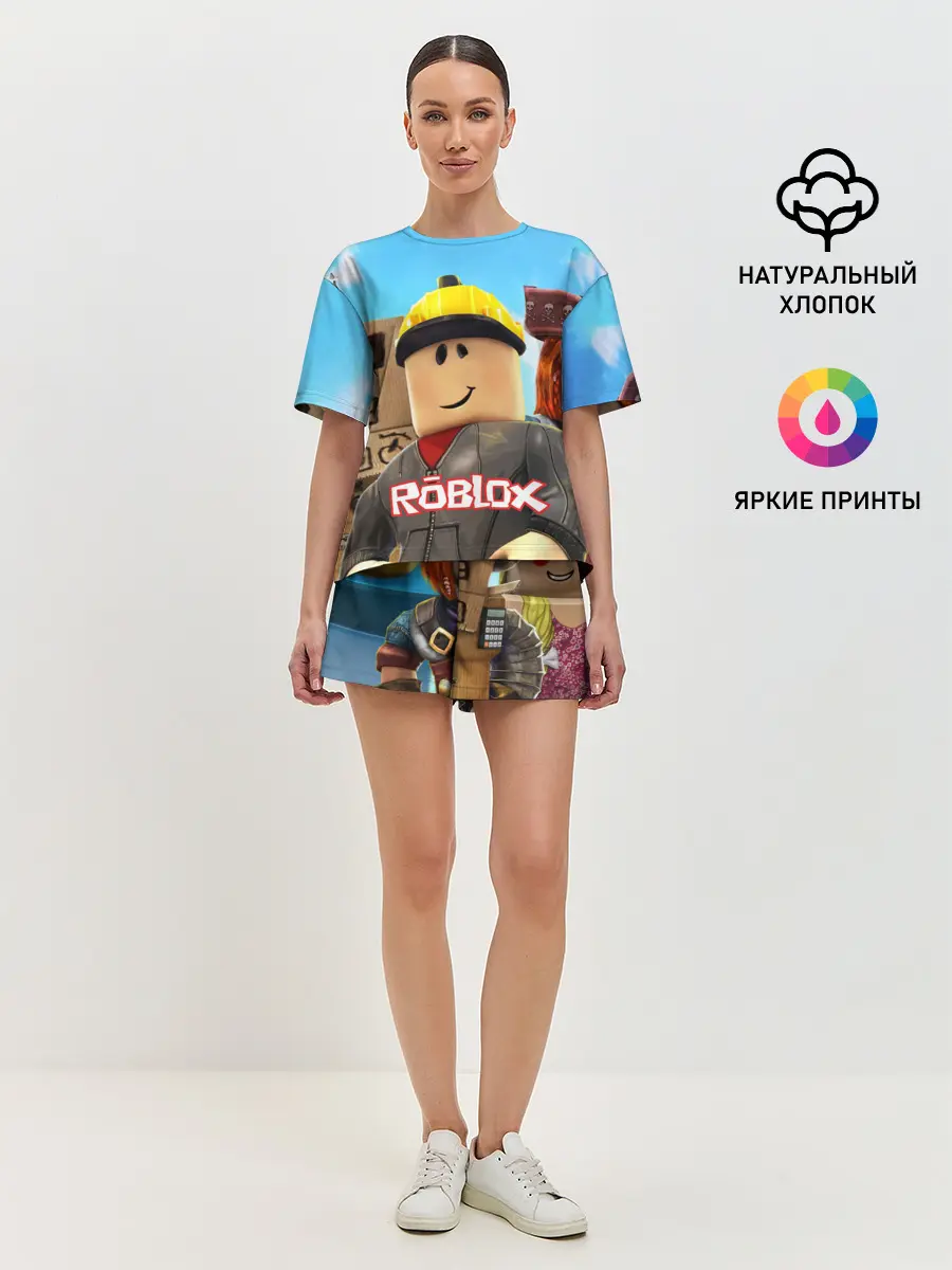 Женская пижама с шортами / ROBLOX