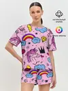 Женская пижама с шортами / Единороги