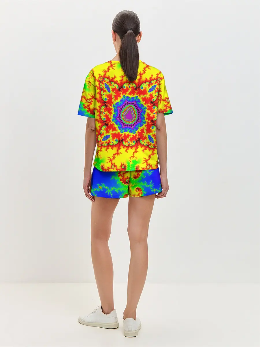 Женская пижама с шортами / АБСТРАКТНЫЕ РАЗРЫВЫ