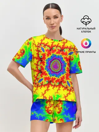 Женская пижама с шортами / АБСТРАКТНЫЕ РАЗРЫВЫ